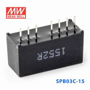 SPB03C-15  3W  36~72V  输入 15V  稳压单路输出明纬DC-DC转换模块电源