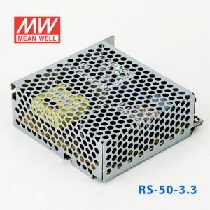 RS-50-3.3 50W 3.3V10A 单路输出明纬开关电源(G3系列-高性能内置有外壳) 