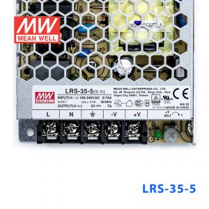 LRS-35-5 35W 5V7A单路输出超薄型低空载损耗明纬开关电源