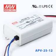 APV-25-12    25W    12V   2.1A明纬牌恒压输出防水塑壳LED照明电源
