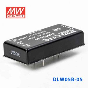 DLW05B-05  5W  18~36V  输入  ±5V  稳压双路输出明纬DC-DC转换模块电源