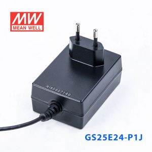 GS25E24-P1J 25W 24V1.04A 输出绿色能源明纬墙插电源适配器(欧式插头) 