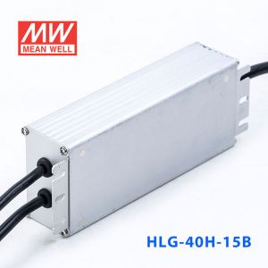 HLG-40H-15B  40W  15V 2.67A  强耐环境恒压+恒流PFC高效铝壳IP67防水LED电源(控制线三合一调光) 