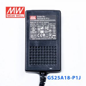 GS25A18-P1J 25W 18V1.38A 输出绿色能源明纬电源适配器(三线插口)