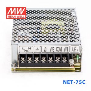 NET-75C  75W  +5V 7A +15V 3.5A -15V 0.7A  三路输出明纬开关电源(NE系列)