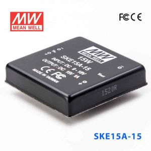 SKE15A-15  15W  9~18V  输入  15V  单路输出明纬DC-DC转换模块电源