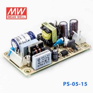 PS-05-15  5W  15V 0.35A  单路输出无外壳PCB板明纬开关电源