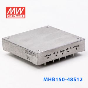 MHB150-48S12 150W 36~75V 输入 12V12.5A稳压单路输出明纬DC-DC转换电源 