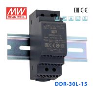 DDR-30L-15台湾明纬30W 18~75V输入 15V2A输出导轨型DC-DC电源