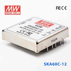 SKA60C-12 60W  36~72V  输入 12V 5A 明纬单路稳压输出DC-DC转换电源