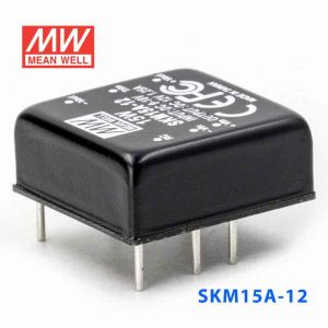 SKM15A-12  15W  9~18V  输入 12V 1.25A 单路稳压输出明纬DC-DC转换模块电源