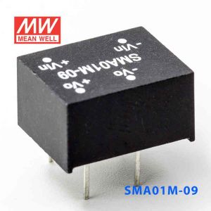 SMA01M-09  1W  12V-9V  非稳压单路输出明纬DC-DC转换模块电源