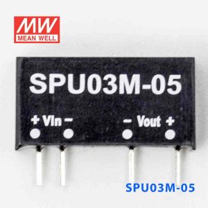 SPU03M-05  3W  12V-5V 非稳压单路输出明纬DC-DC模块电源