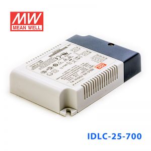 IDLC-25-700 25W 25.2~36V700mA 恒流输出无频闪二合一调光明纬LED开关电源