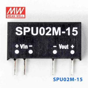 SPU02M-15  2W  12V-15V  非稳压单路输出明纬DC-DC转换模块电源