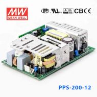 PPS-200-12  200W  12V 16.6A  单路输出带PFC功能无外壳PCB板明纬开关电源