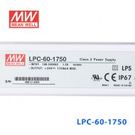 LPC-60-1750 60W 1750mA恒流输出明纬牌IP67防水塑壳LED电源