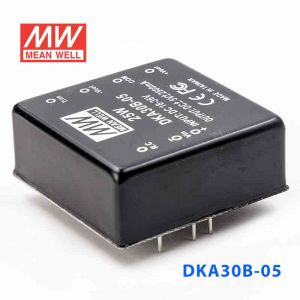 DKA30B-05  25W  18~36V  输入 ±5V  双路输出明纬DC-DC转换模块电源