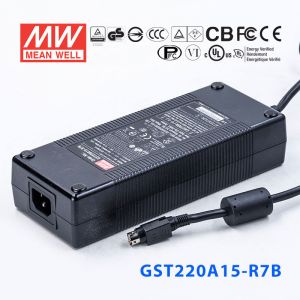 GST220A15-R7B 201W 15V13.4A高效能低空载损耗绿色节能桌上型适配器