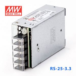 RS-25-3.3 25W 3.3V6A 单路输出明纬电源(G3系列-高性能内置有外壳) 