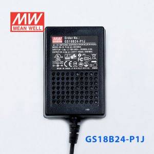 GS18B24-P1J 18W 24V0.75A 输出绿色能源明纬电源适配器(双线插口)