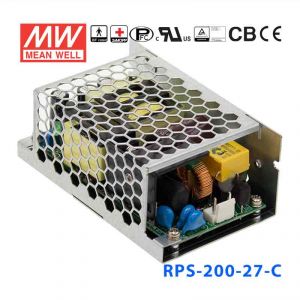 RPS-200-27-C 200W 27V 5.3A   单路输出微漏电低空载损耗医用有外壳明纬开关电源