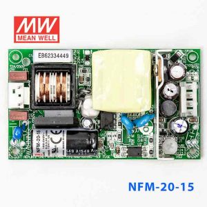 NFM-20-15  20W  15V 1.4A 微漏电PCB板单路输出板上插装型医用明纬开关电源