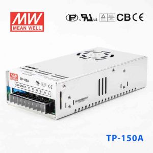 TP-150A  150W +5V 20A +12V 7A -5V 1A  三路输出带PFC明纬开关电源