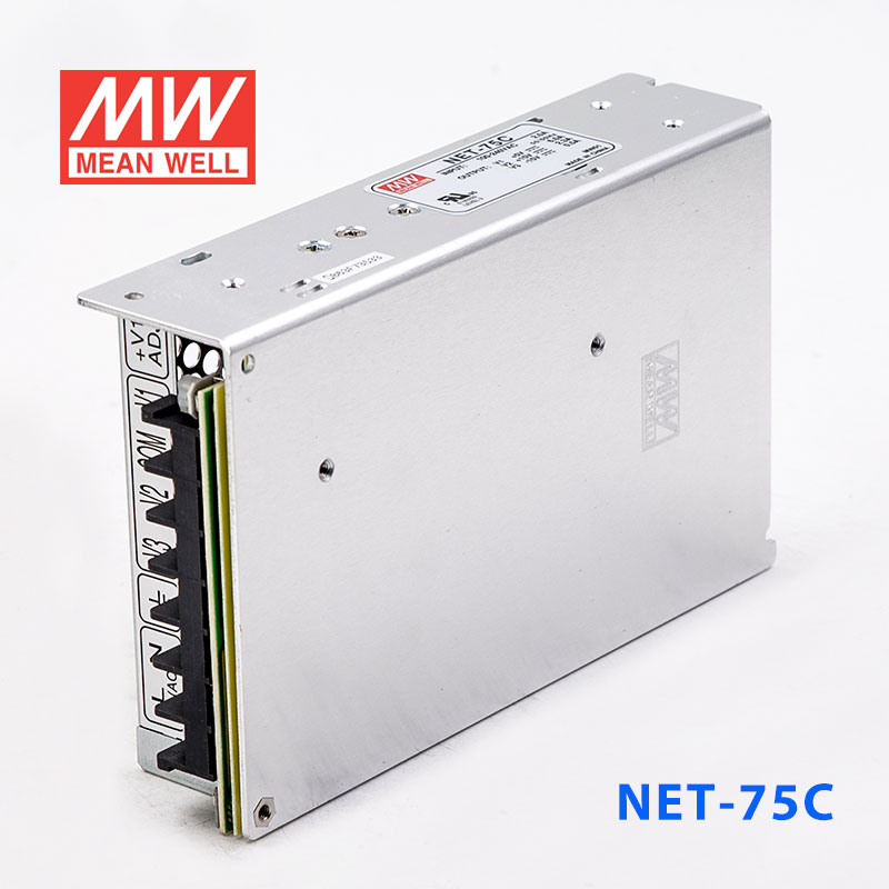 NET-75C  75W  +5V 7A +15V 3.5A -15V 0.7A  三路输出明纬开关电源(NE系列)