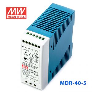 MDR-40-5 30W 5V6A 单输出低空载损耗DIN导轨型明纬电源