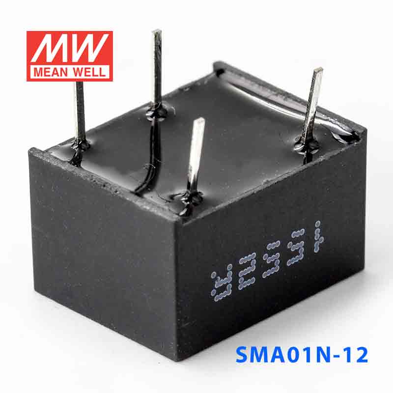 SMA01N-12  1W  24V-12V  非稳压单路输出明纬DC-DC转换模块电源