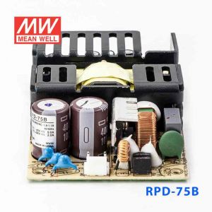 RPD-75B  75W +5V  6.8A +24V 2.7A  双路输出微漏电低空载损耗医用无外壳明纬开关电源