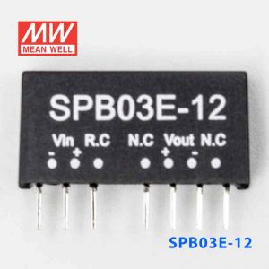 SPB03E-12  3W  4.5~9V  输入 12V  稳压单路输出明纬DC-DC转换模块电源