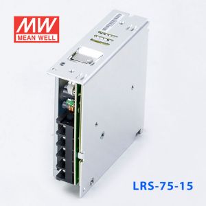 LRS-75-15 75W 15V5A单路输出超薄型低空载损耗明纬开关电源