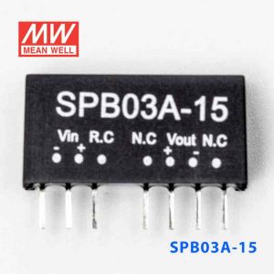 SPB03A-15  3W  9~18V  输入 15V  稳压单路输出明纬DC-DC转换模块电源