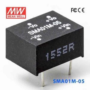 SMA01M-05  1W  12V-5V  非稳压单路输出明纬DC-DC转换模块电源