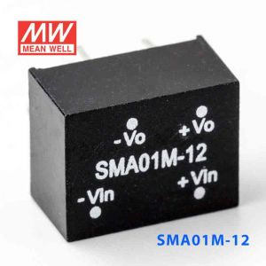 SMA01M-12  1W  12V-12V  非稳压单路输出明纬DC-DC转换模块电源