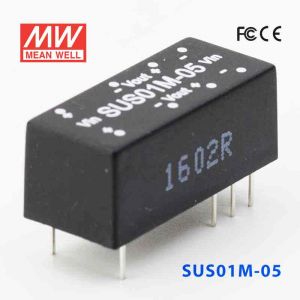 SUS01M-05  1W  12V-5V  非稳压单组输出明纬DC-DC转换模块电源