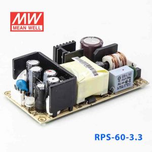 RPS-60-3.3  60W  3.3V  11A   单路输出微漏电低空载损耗小尺寸医用无外壳明纬开关电源