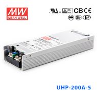 UHP-200A-5 5V 40A输出明纬超薄高效能显示屏电源
