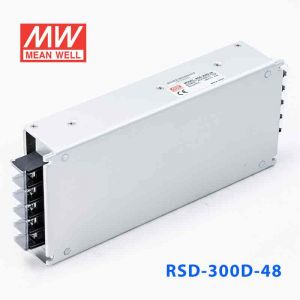 RSD-300D-48  300W  57.6-154V 输入48V 6.3A  铁路用外壳型单路输出DC-DC转换明纬开关电源