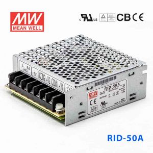 RID-50A台湾明纬5V12V隔离双路电源50W直流稳压5V6A+12V2A