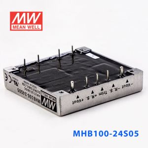 MHB100-24S05 100W 18~36V 输入 5V20A稳压单路输出明纬DC-DC转换电源  