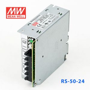 RS-50-24 50W 24V2.2A 单路输出明纬开关电源(G3系列-高性能内置有外壳) 