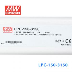 LPC-150-3150    150W    3150mA恒流输出明纬牌IP67防水塑壳LED电源