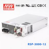 RSP-3000-12 3000W 12V250A 单路输出带功率因素校正可并联明纬开关电源