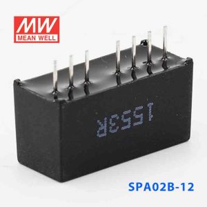 SPA02B-12  2W  18~36V  输入 12V  稳压单路输出明纬DC-DC转换模块电源