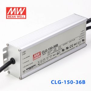 CLG-150-36B  150W  36V 4.2A 恒压+恒流PFC高效铝壳IP67防水LED电源(输出端控制线电阻调光)