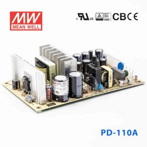 PD-110A  110W +5V 5A +12V 6.5A  双路输出无外壳PCB板型明纬开关电源