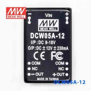 DCW05A-12  5W  9~18V  输入 ±12V  稳压双路输出明纬DC-DC转换模块电源